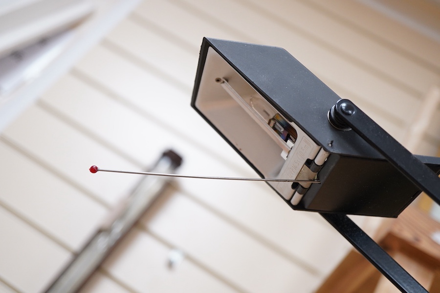 An early 1980s Artemide adjustable desk lamp